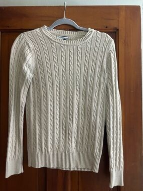 croft & barrow Beige Cable Knit Sweater